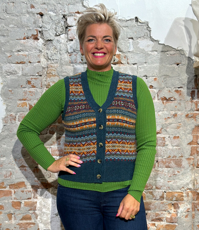 ERIBÉ wollen spencer dames vest KINROSS PRELUDE