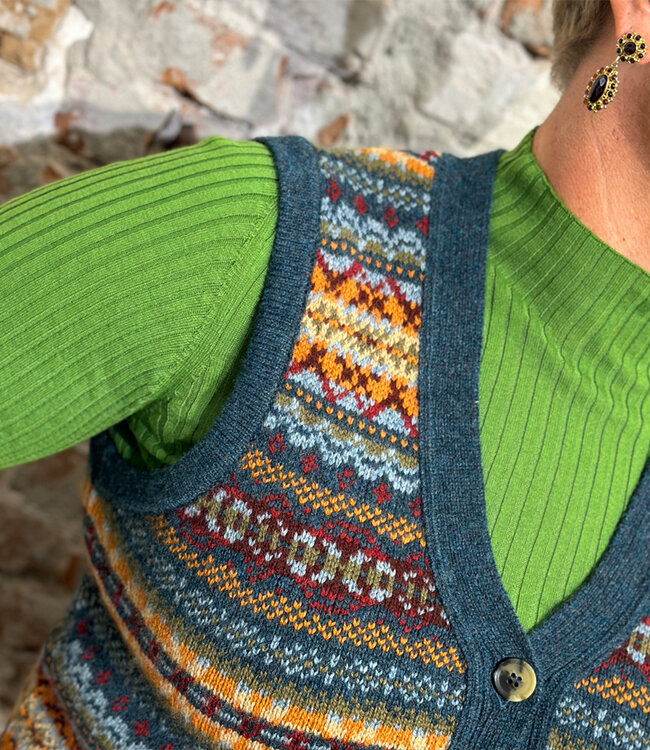 ERIBÉ wollen spencer dames vest KINROSS PRELUDE