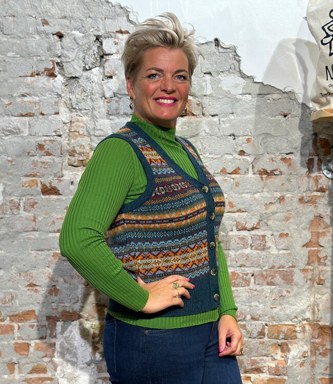 ERIBÉ wollen spencer dames vest KINROSS PRELUDE