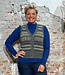 ERIBÉ wollen spencer dames vest KINROSS GARNET