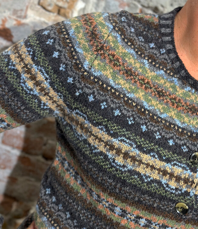 ERIBÉ wollen vest fairisle shetland WESTRAY AVIEMORE