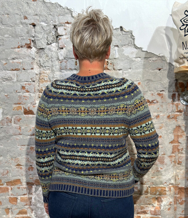 ERIBÉ wollen TRUI extra fijne lamswol dames KINROSS GARNET