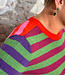 ERIBE gestreepte wollen trui STOBO ROSA reversible