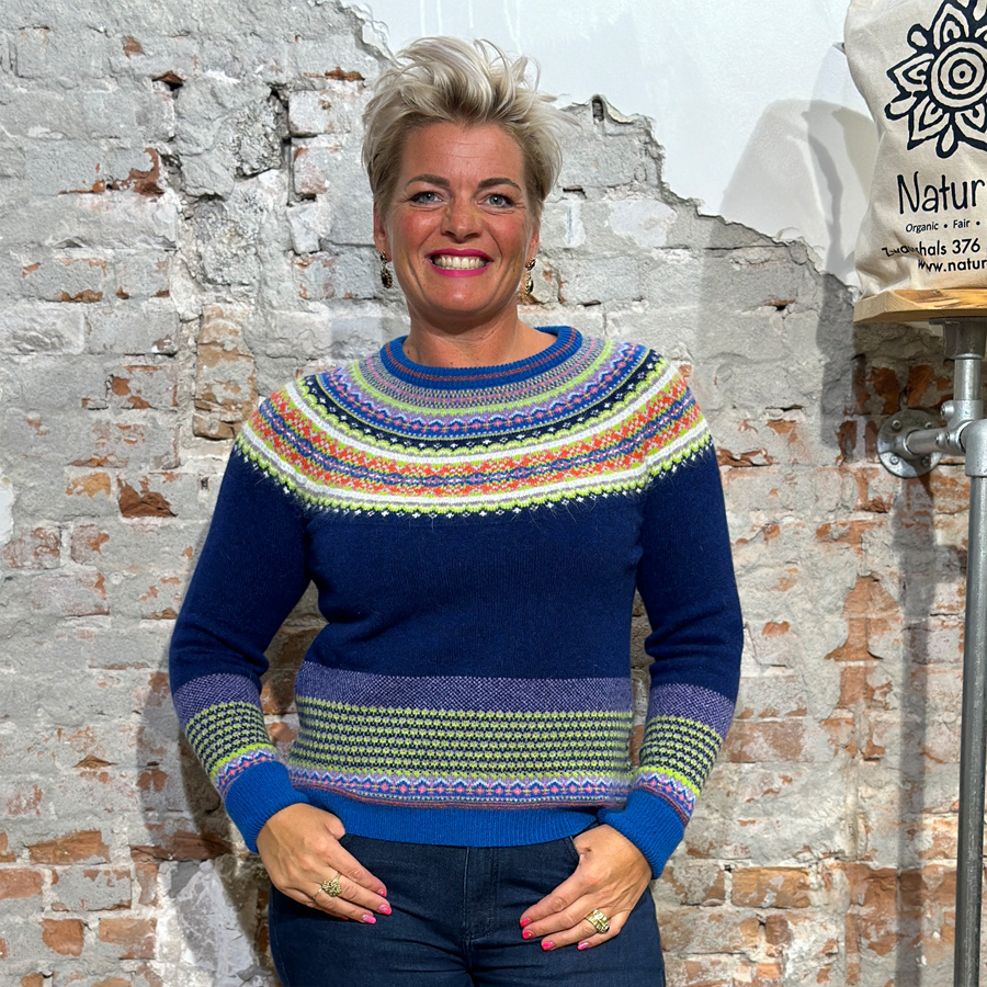 ERIBE wollen TRUI met angora Alpine AURORA Natur el Natur el