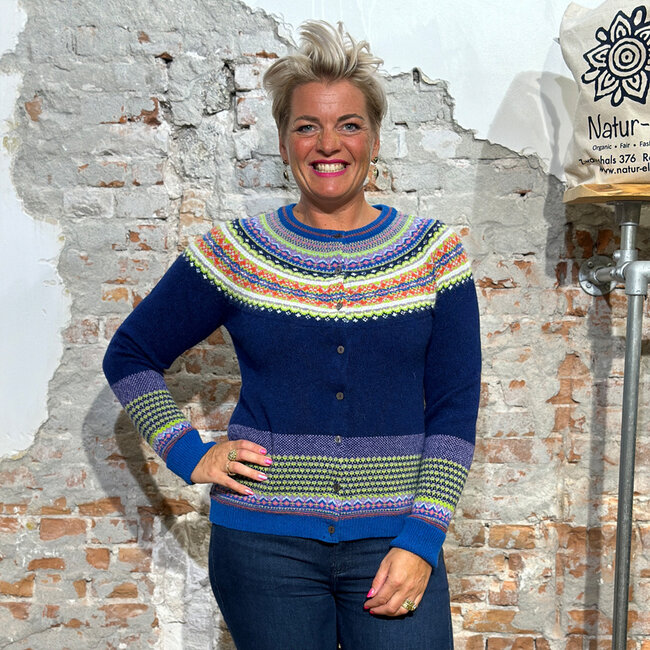 ERIBÉ merino wollen ALPINE VEST met angora AURORA