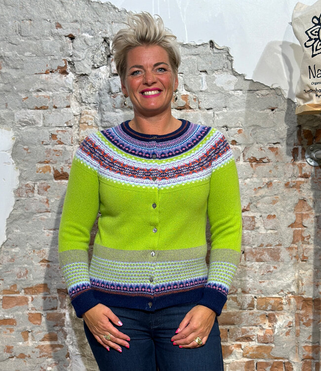 ERIBÉ merino wollen ALPINE VEST met angora FIGARO