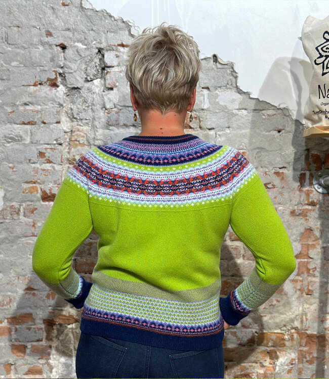 ERIBÉ merino wollen ALPINE VEST met angora FIGARO