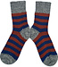 HIRSCH wollen sokken KIND gestreept 015 161 BLUE BRICK