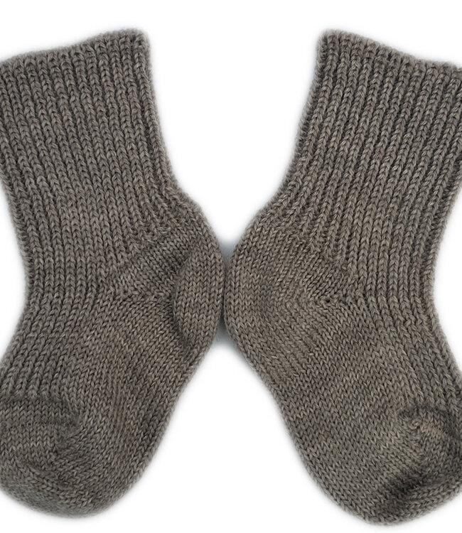 HIRSCH NATUR wollen sokken BABY effen 781 44 SAND