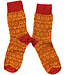 Hirsch Natur HIRSCH Dunne wollen sokken KIND Noors 056 211 ROOD OKER