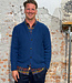 Wollen vest met knopen van 100% alpaca BLAUW