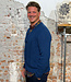 Wollen vest met knopen van 100% alpaca BLAUW