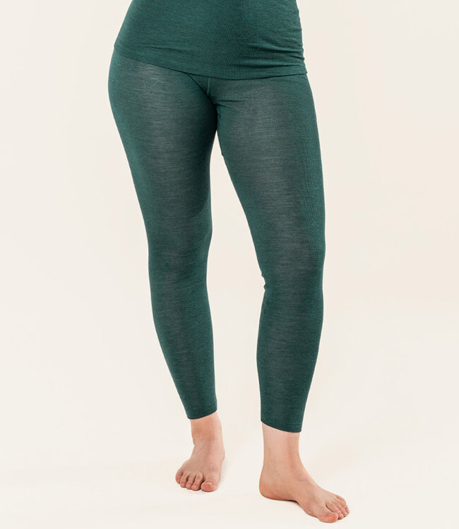 LIVING CRAFTS wol zijde legging dames SEA biologische wol