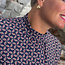 TRANQUILLO blouse met opstaande kraag LIV FAN met print