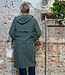 LANGERCHEN lange wollen trenchcoat MILPORT SAGE