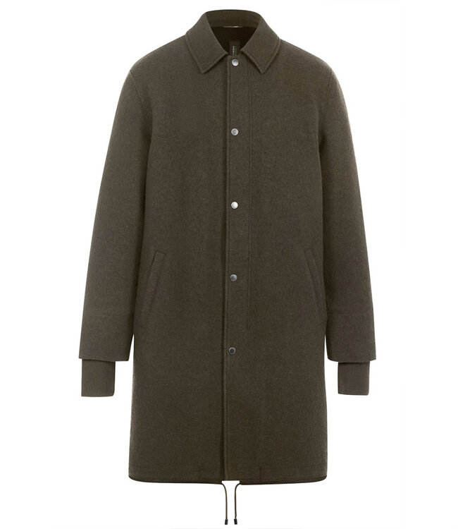 LANGERCHEN wollen parka jas voor heren STRAITON OLIVE