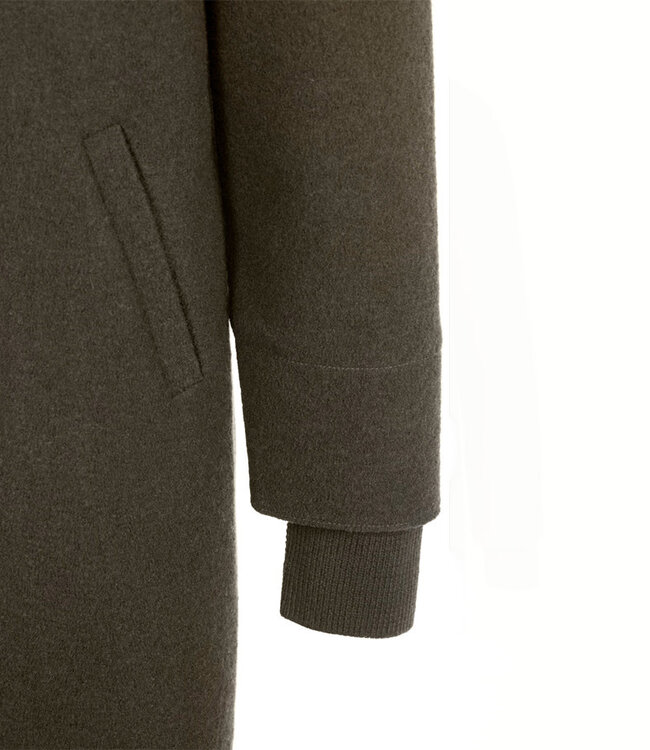 LANGERCHEN wollen parka jas voor heren STRAITON OLIVE