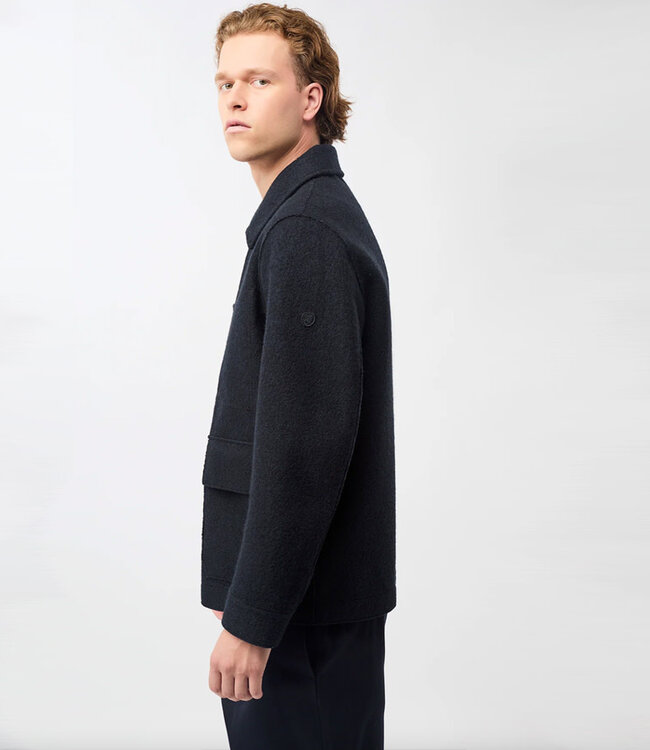 LANGERCHEN sportieve korte wollen jas LUCAN CARBON