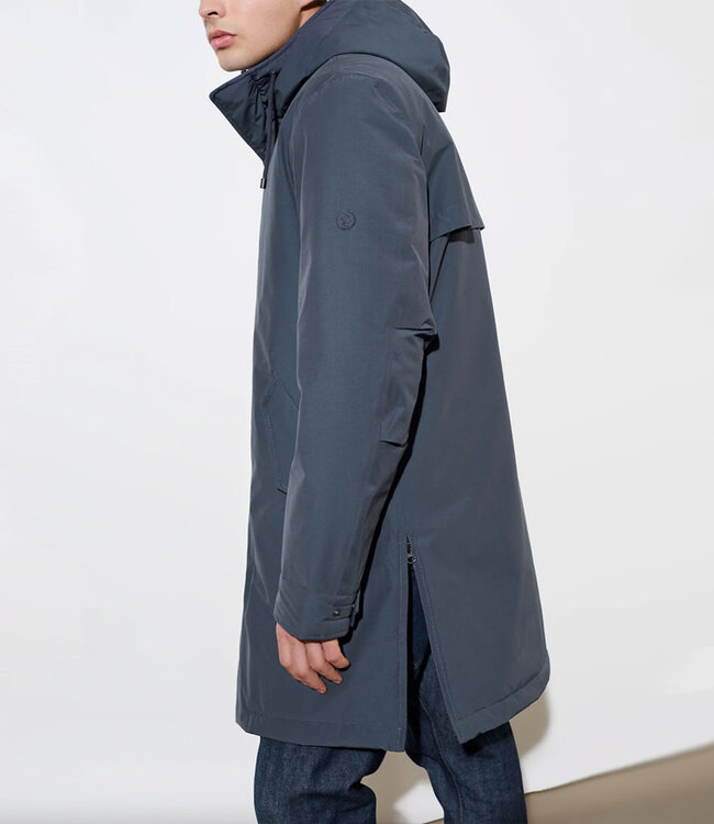 LANGERCHEN duurzame parka jas DARKIN GRAPHITE