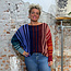 Gestreepte ALPACA trui met vleermuismouwen COLETTE MULTI