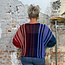 Gestreepte ALPACA trui met vleermuismouwen COLETTE MULTI