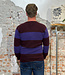 HARLEY gestreepte wollen trui WIZZARD VIOLET van pure wol