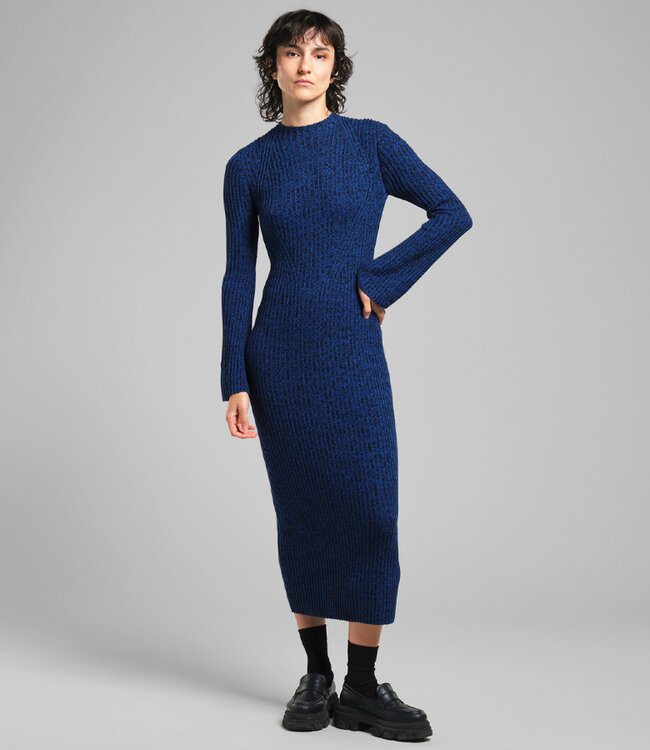 DEDICATED lange gebreide jurk VAMLINGBO ecovero katoen Natur-el