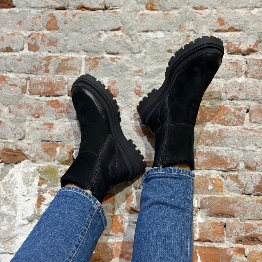 WERNER bootie laarsje met wollen voering KONINGS PINGUIN | Natur-el -  Natur-el