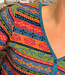 FLOMAX puur wollen v-hals vest ROSALIA MULTI