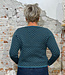 FLOMAX puur wollen v-hals vest TILDA BLUE
