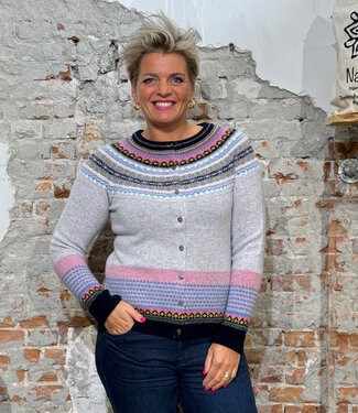 Eribé ERIBÉ merino wollen ALPINE VEST met angora WILLOW
