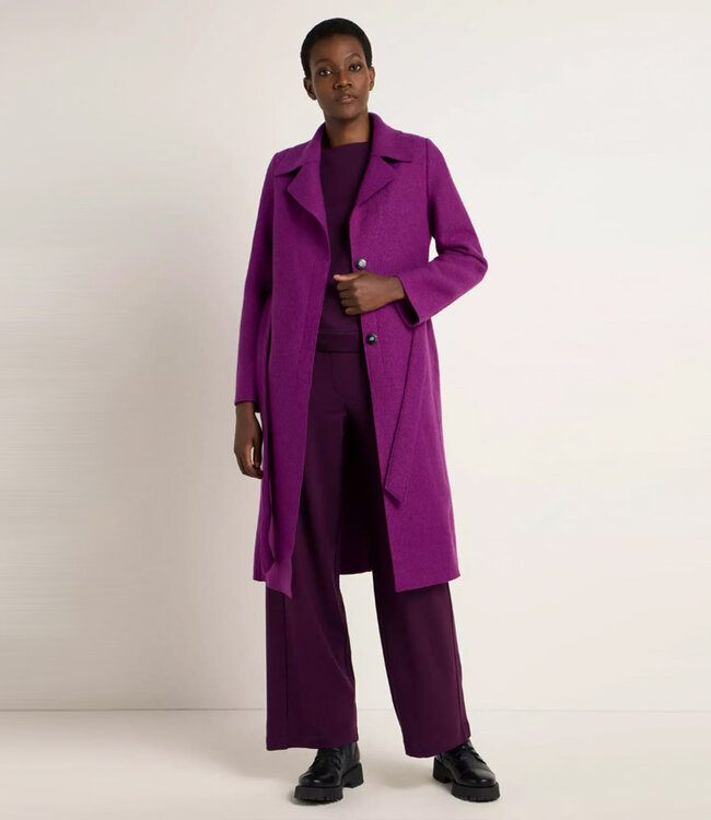 LANIUS Wollen jas mantel biologische wol VIOLET