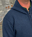 FLOMAX wollen vest met rits en capuchon JUAN DENIM
