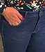 THINKING MU spijkerbroek HEDDA DARK DENIM wijde pijpen