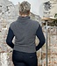 LIVING CRAFTS Pure wollen spencer met col LALA SMOKE