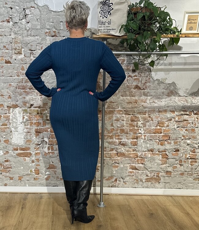 TRANQUILLO midi rib  jurk ZIA BERMUDA silky ecovero