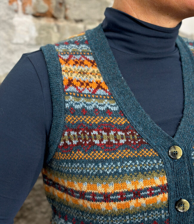 ERIBÉ wollen spencer dames vest KINROSS PRELUDE