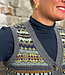 ERIBÉ wollen spencer dames vest KINROSS GARNET