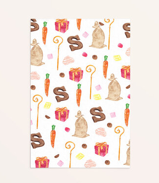 Fritsy Wens kaart SINTERKLAAS - Fritsy design A6