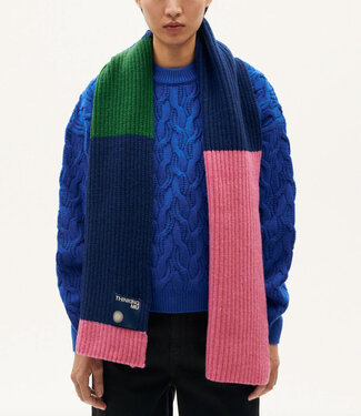 THINKING MU THINKING MU Wollen sjaal shawl 100% merino GHEDE PINK