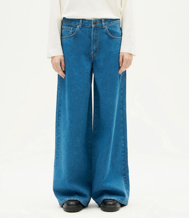THINKING MU spijkerbroek HEDDA MID DENIM wijde pijpen