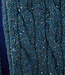 Wollen shawl met kabelpatroon DENIM unisex FISHERMAN