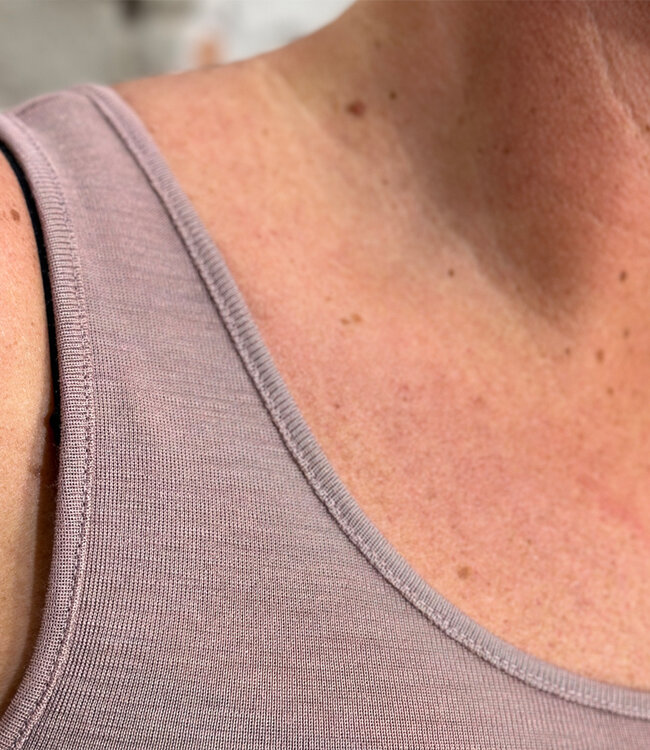 ENGEL Wol zijde HEMD dames DUSTY ROSE wollen ondergoed