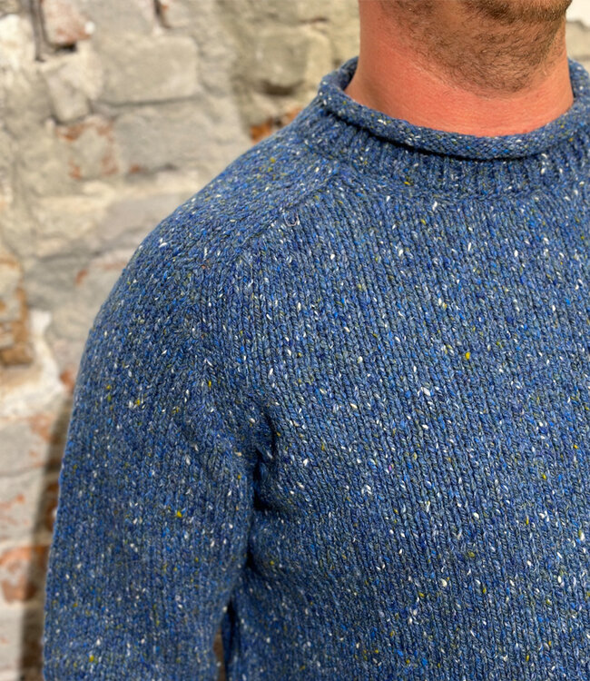 FISHERMAN wollen trui van pure merino JOEP DENIM