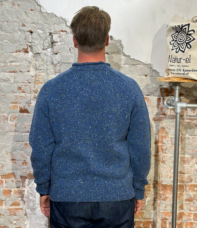 FISHERMAN wollen trui van pure merino JOEP DENIM
