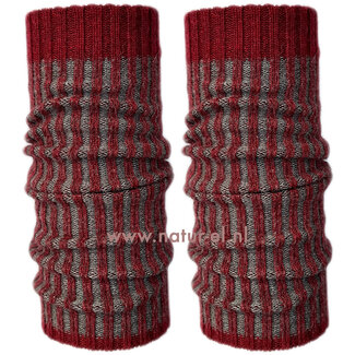 De Colores DE COLORES 100% baby alpaca BEENWARMERS TWO TONE rood 47