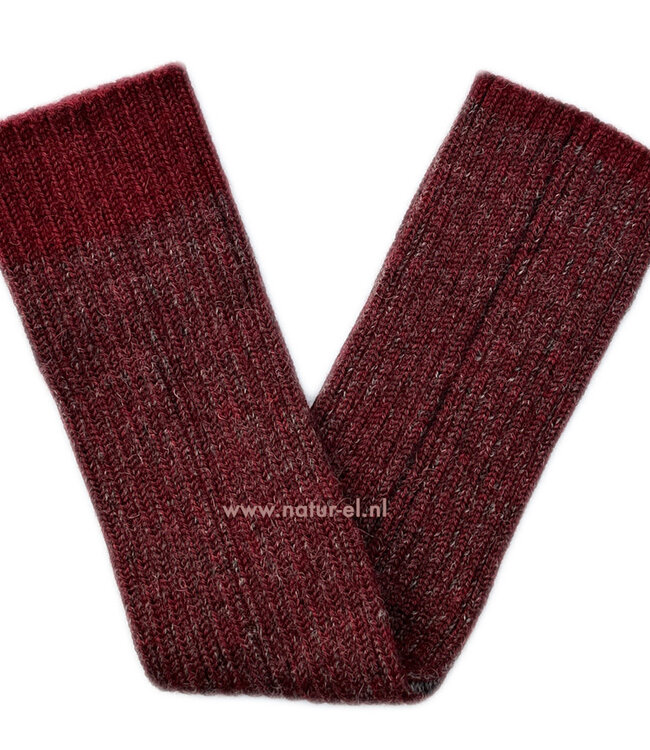 DE COLORES 100% baby alpaca BEENWARMERS TWO TONE rood 47