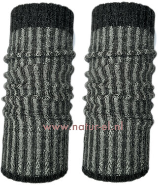 De Colores DE COLORES 100% baby alpaca BEENWARMERS TWO TONE antraciet 14