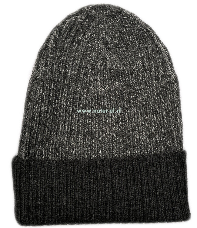 DE COLORES 100% baby alpaca MUTS TWO TONE antraciet 14