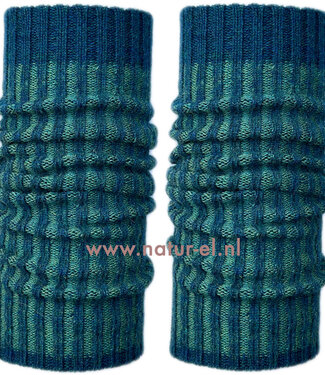 De Colores DE COLORES 100% baby alpaca BEENWARMERS TWO TONE petrol 75